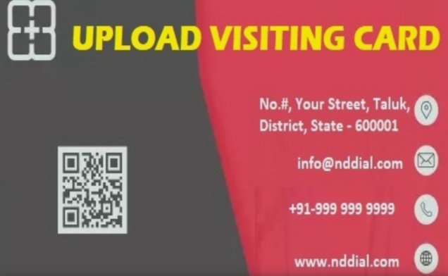 Upload Visiting card 